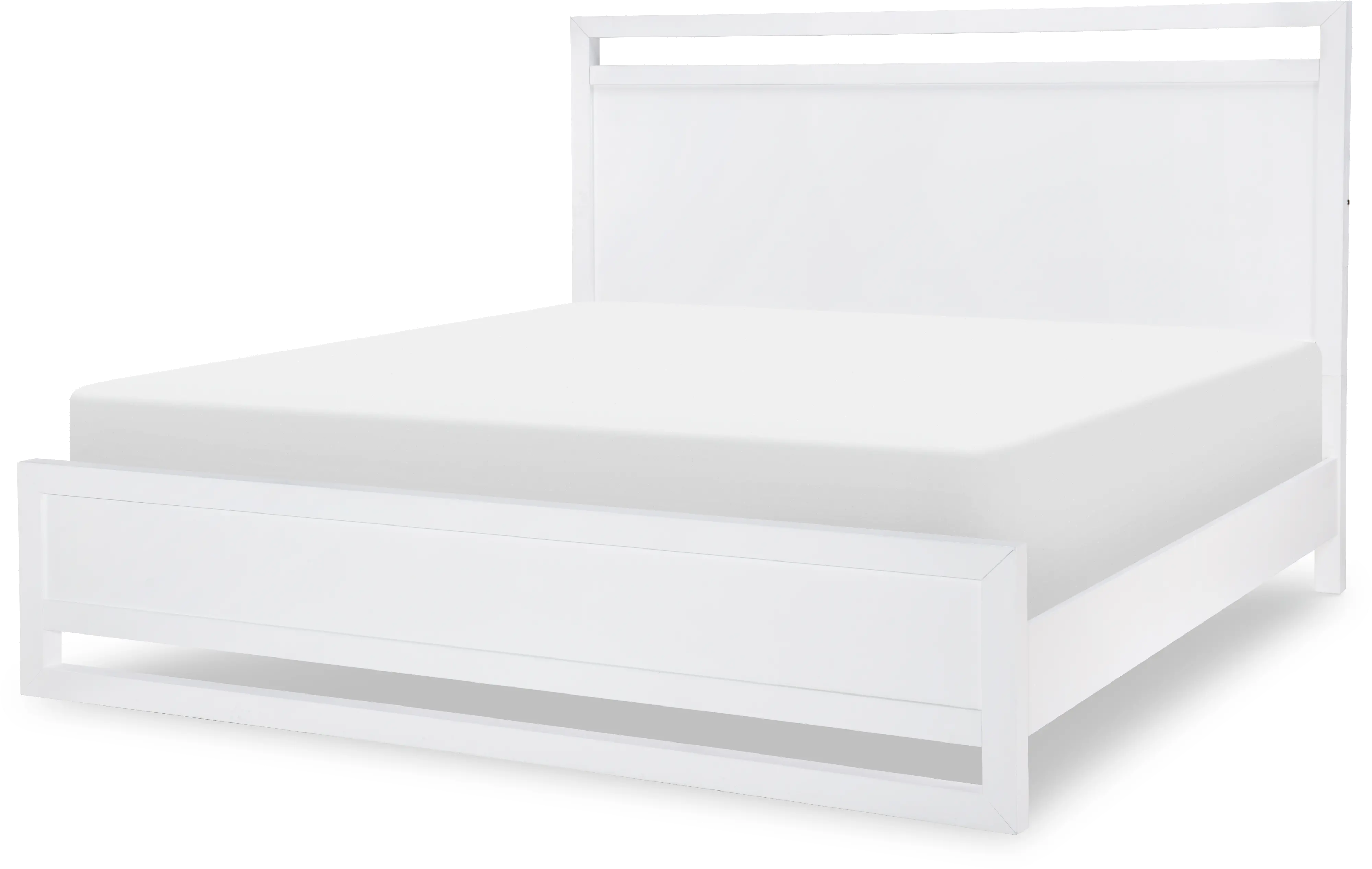 Summerland White King Bed-1