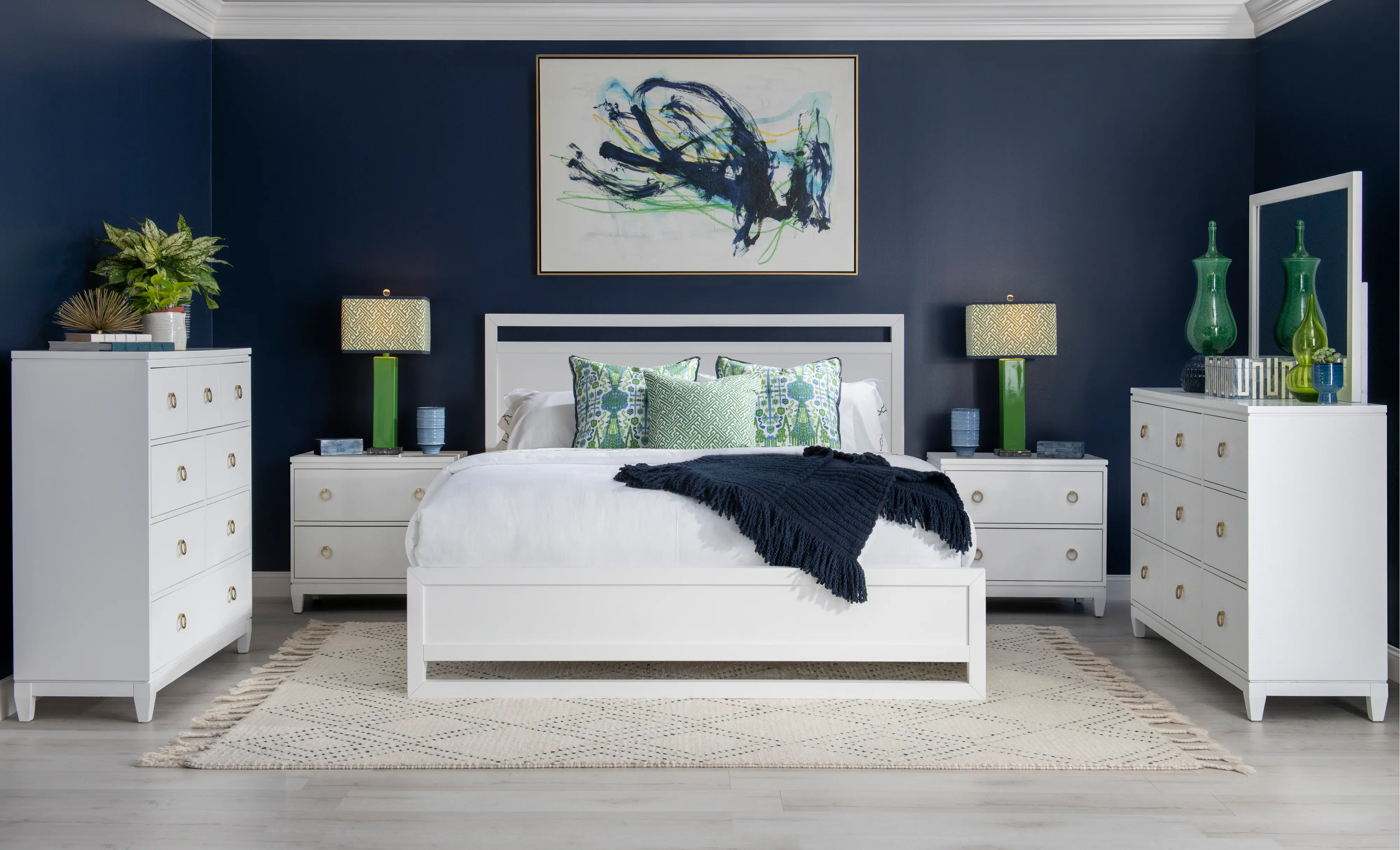 Summerland White Queen Bed-2