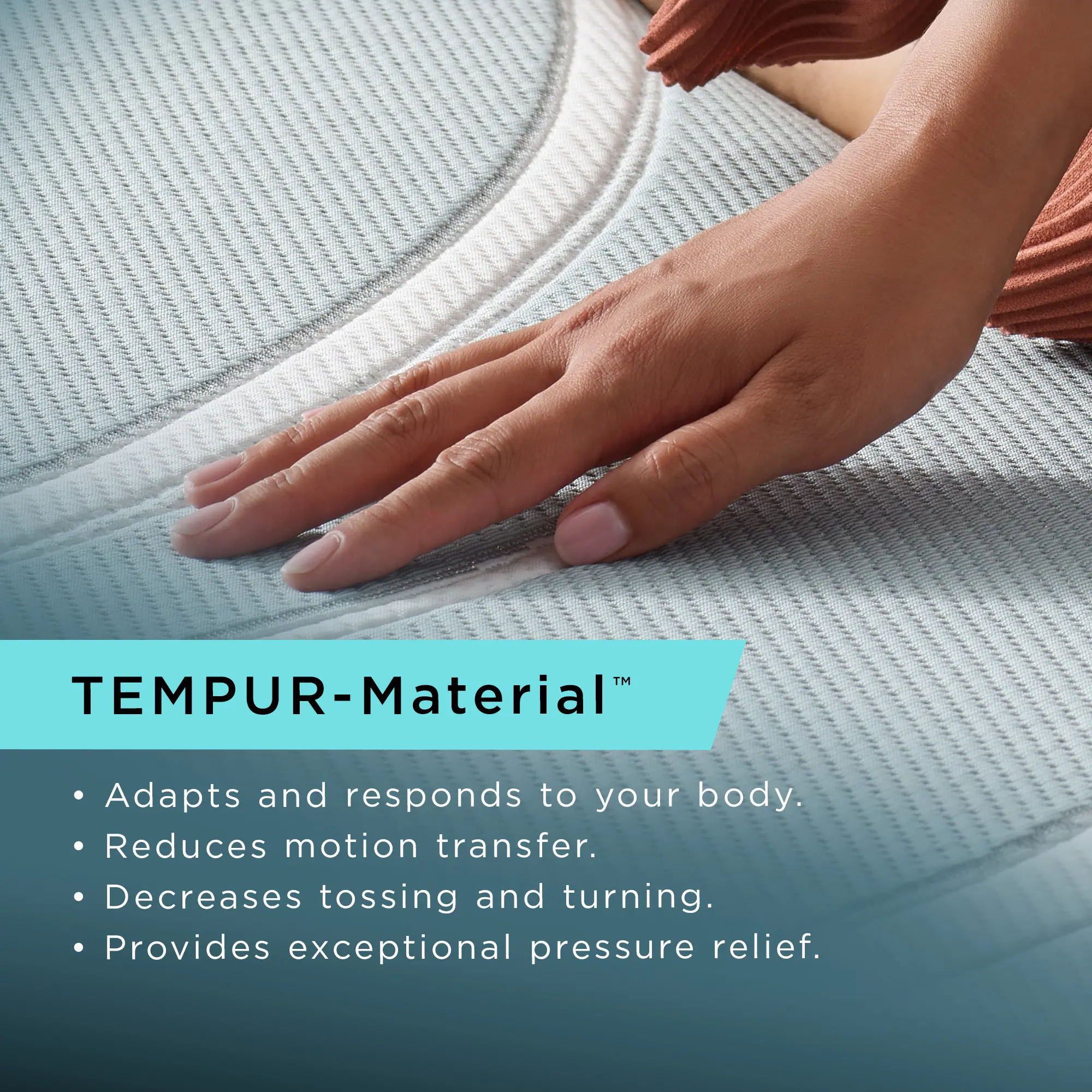 TXL-2PC-LADAPT2-HM Tempur-Pedic LuxeAdapt 2.0 Medium Hybrid Split King Mattress-5