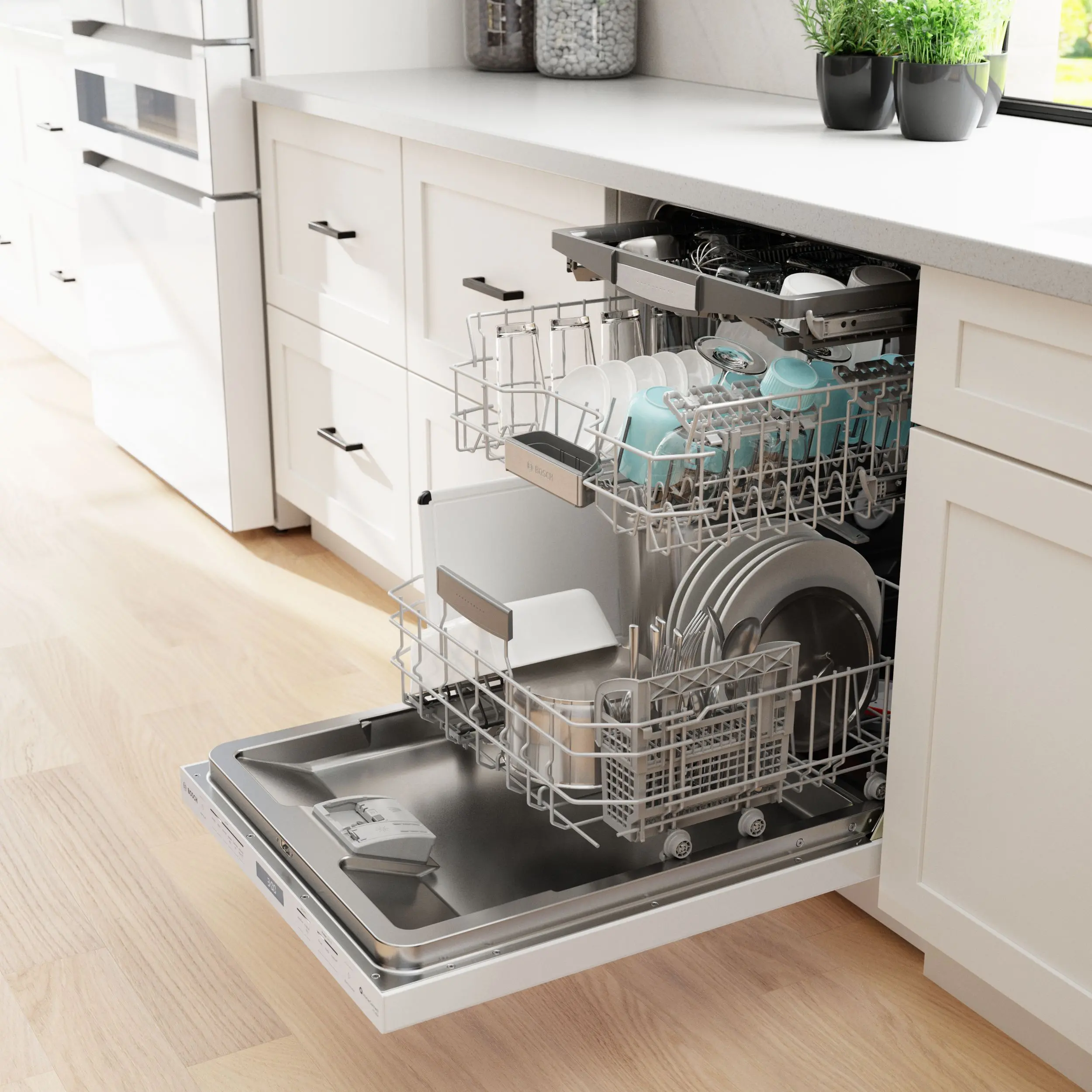 SHP78CM2N Bosch 800 Series Top Control Dishwasher - White-4
