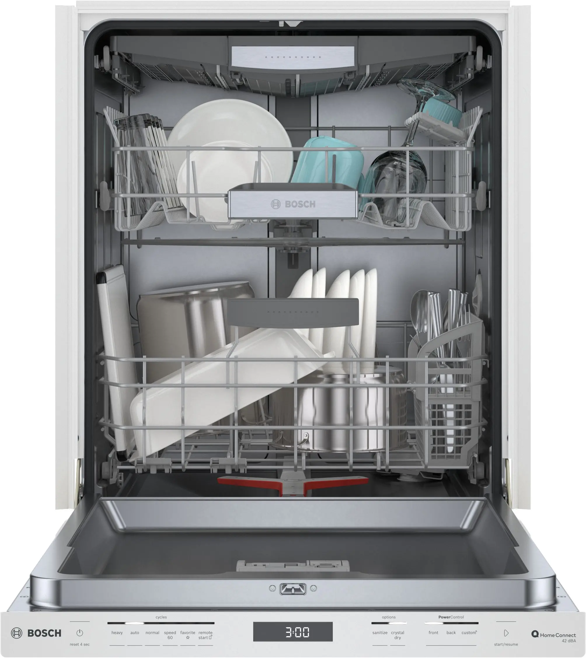 SHP78CM2N Bosch 800 Series Top Control Dishwasher - White-6