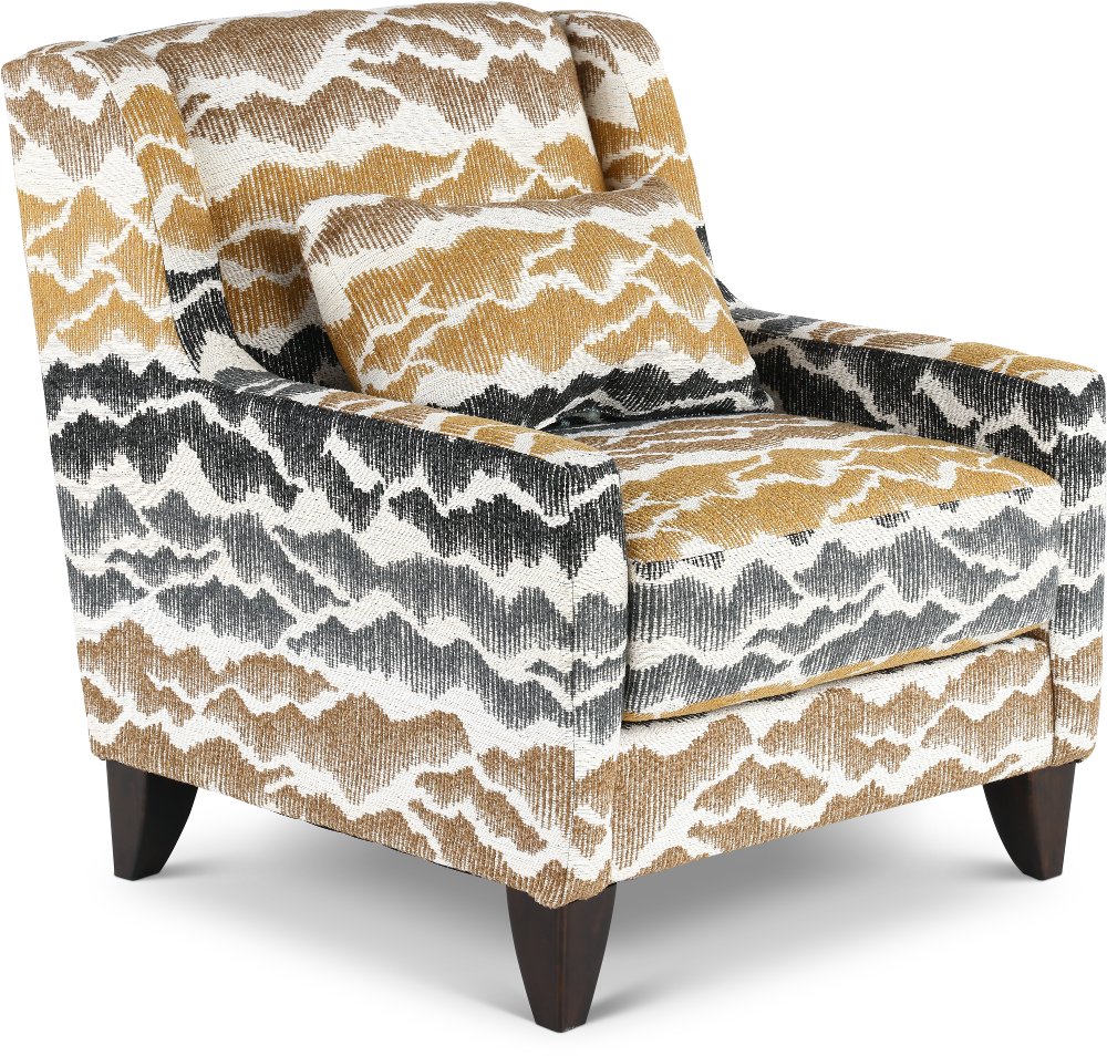 Cody Beige and Gray Accent Chair