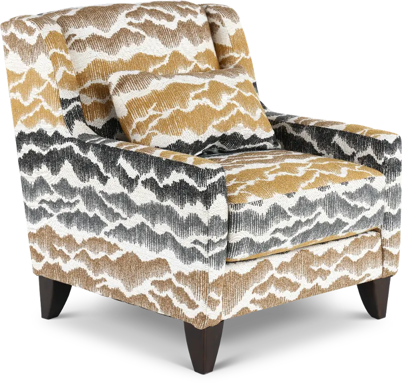 Cody Beige and Gray Accent Chair