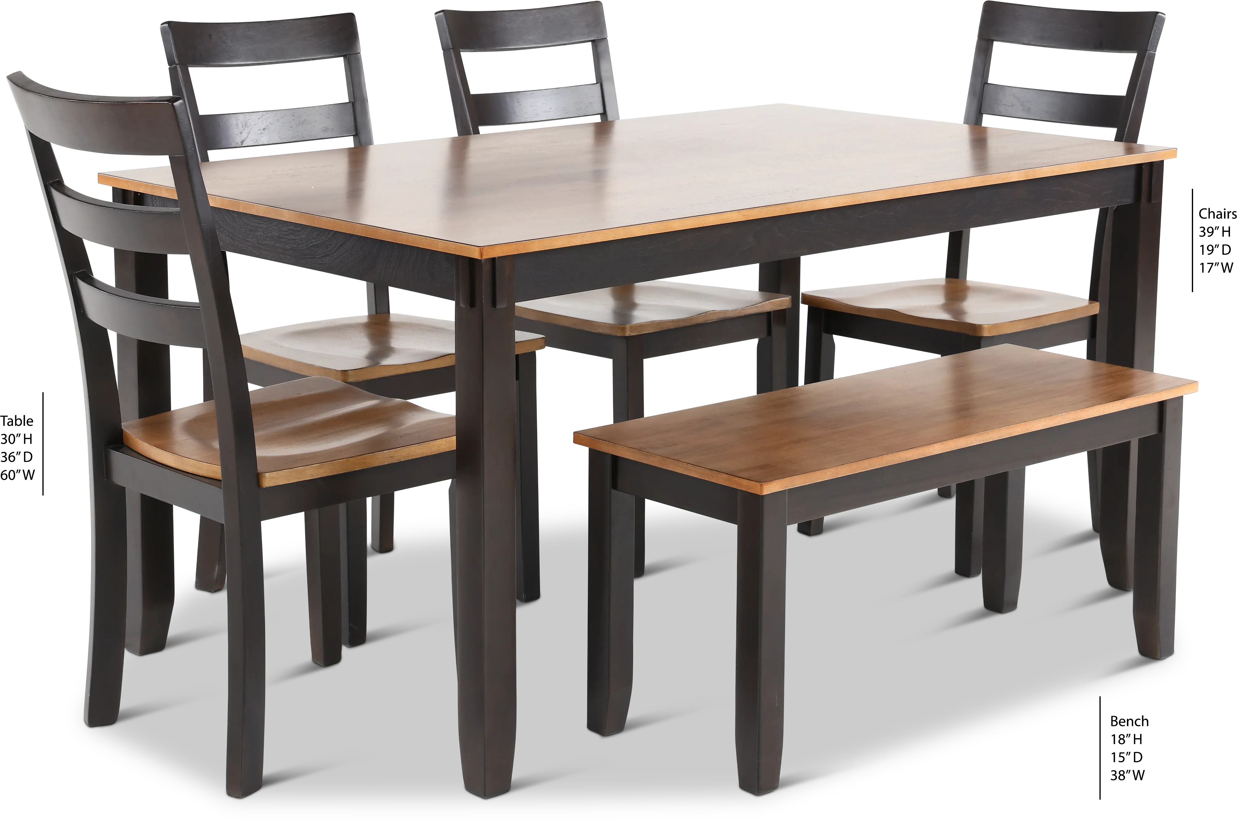 Sturlay Brown and Natural 6 Piece Dining Set-3