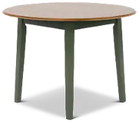 Landocken Natural and Green Drop Leaf Dining Table