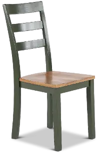 Landocken Natural and Green Dining Chair