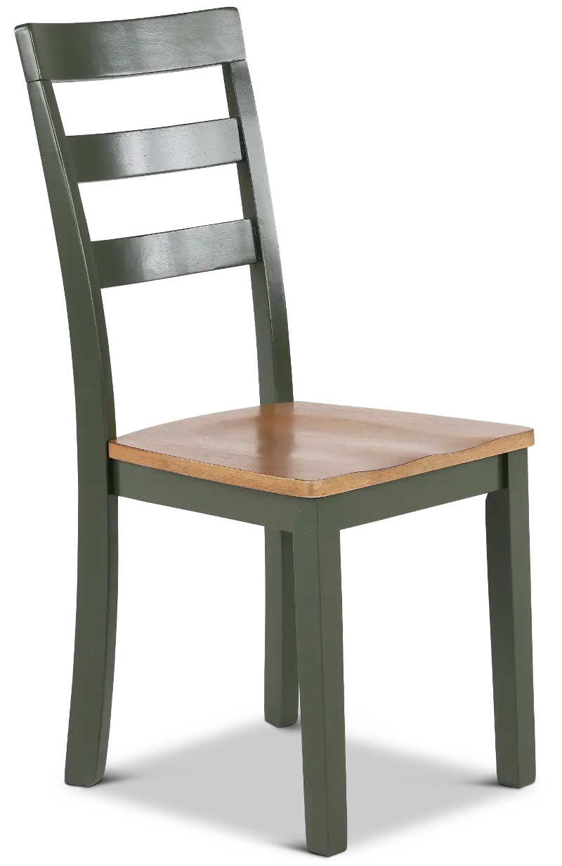Landocken Natural and Green Dining Chair