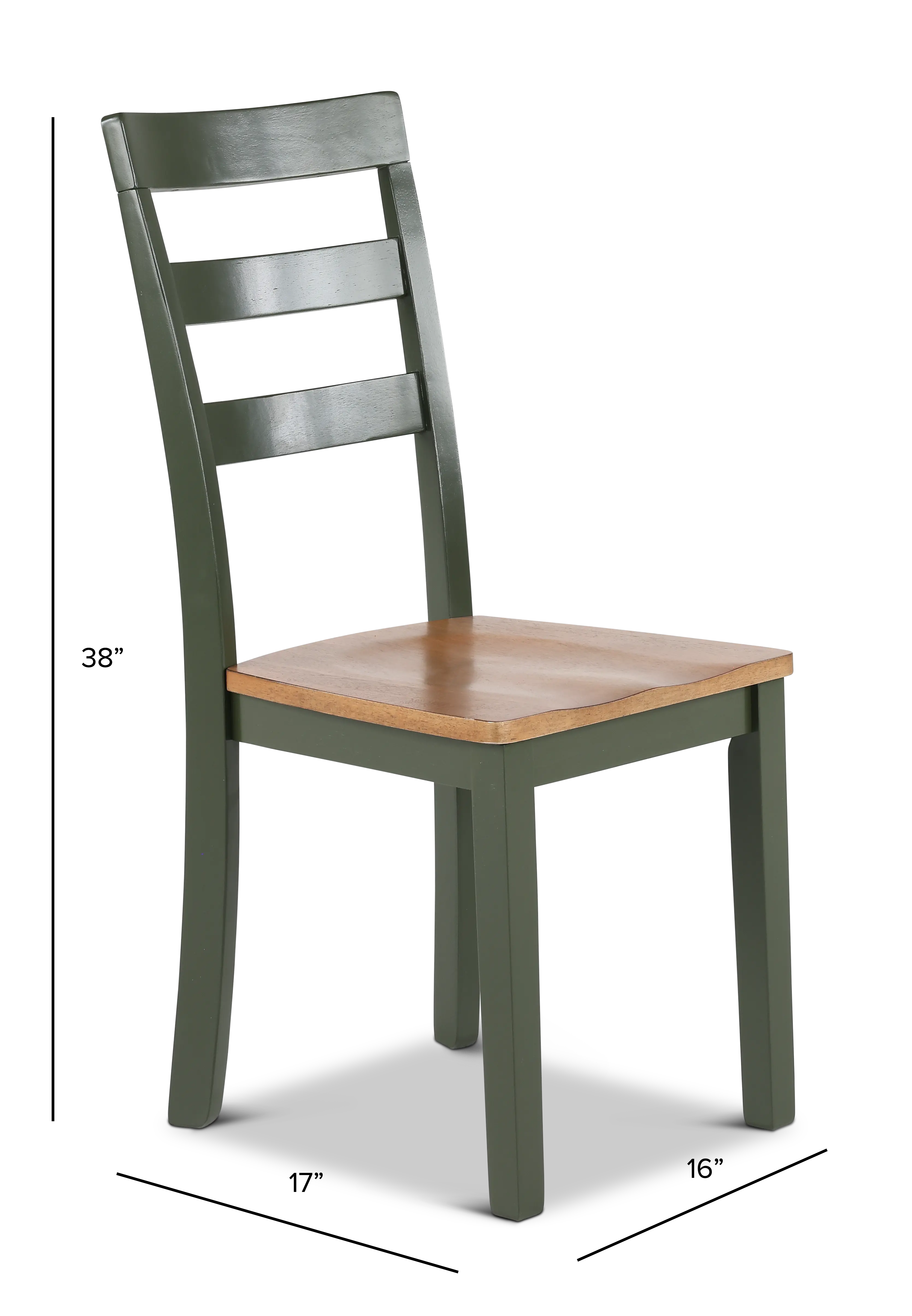 Landocken Natural and Green Dining Chair-3