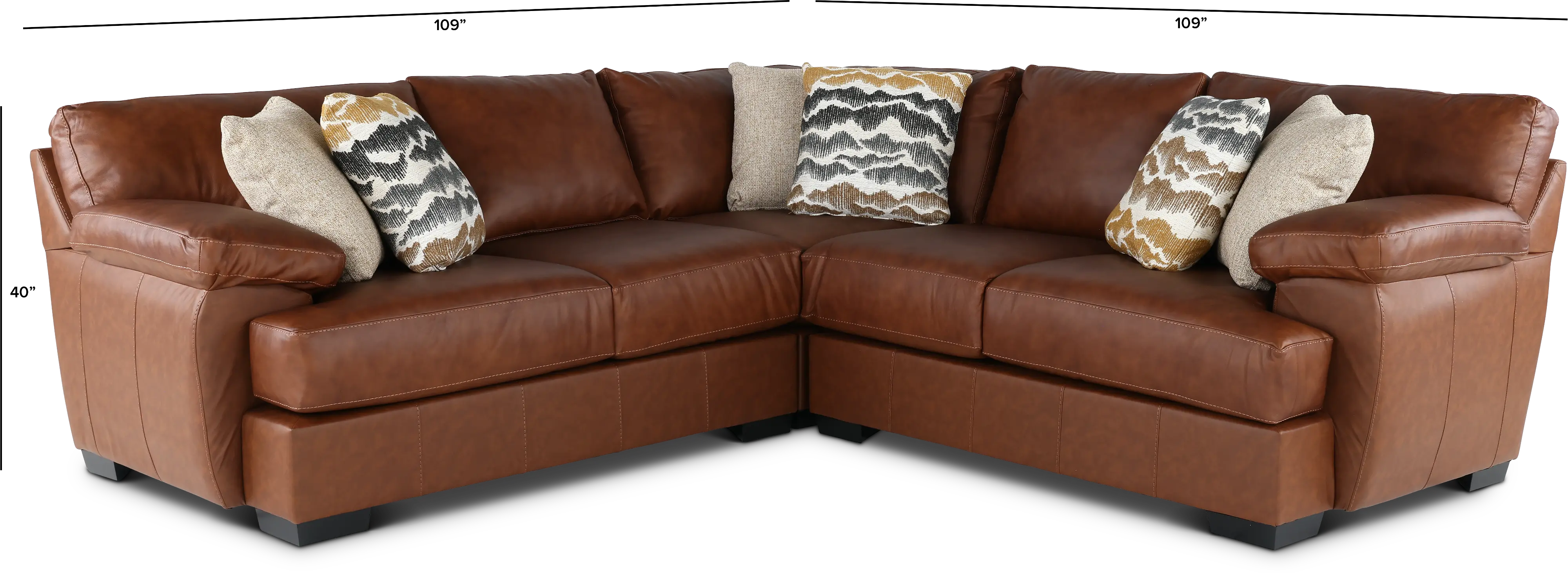 3PC/CODY/WINNRBUCK Cody Brown Leather-Match 3 Piece Sectional-3