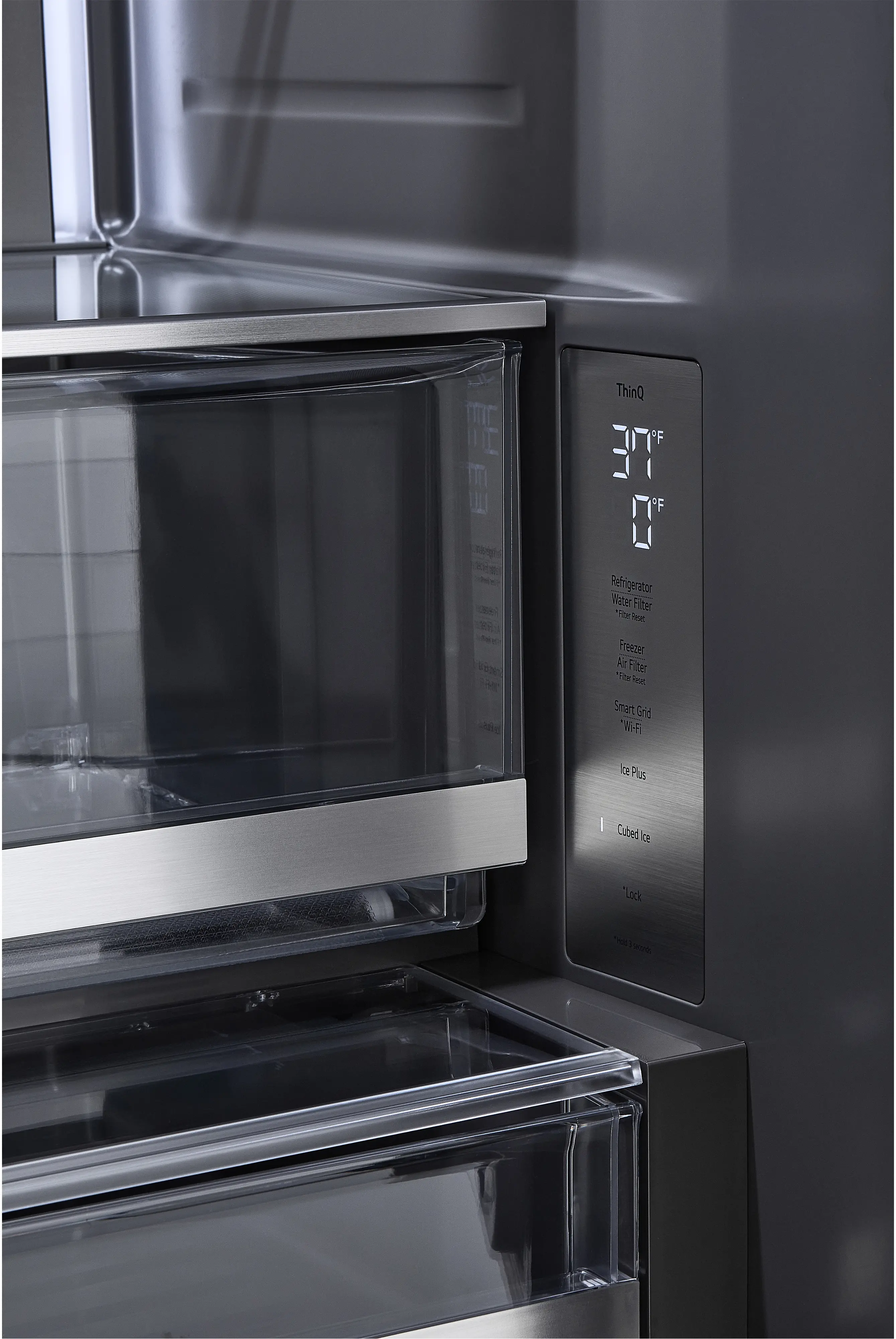 SRFB27W3-USENEWSKU LG STUDIO 27 Cu Ft Smart French Door Refrigerator - Counter Depth White-7
