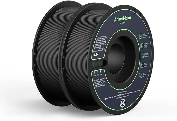 AnkerMake 3D Printer PLA Plus Filament (2-pack) - Black-1