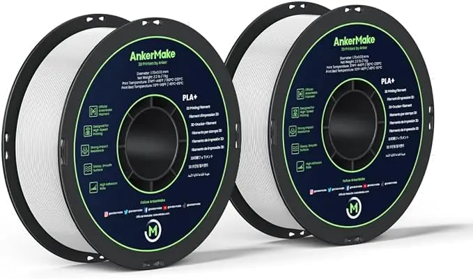 AnkerMake 3D Printer PLA Plus Filament (2-pack) - White-1