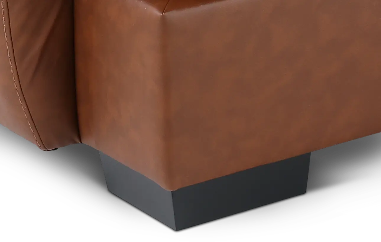 4PC/CODY/OPT3 Cody Brown Leather-Match 4 Piece Sectional-4