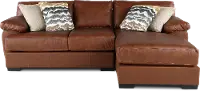 2PC/CODY/OPT1 Cody Brown Leather-Match 2 Piece Sectional