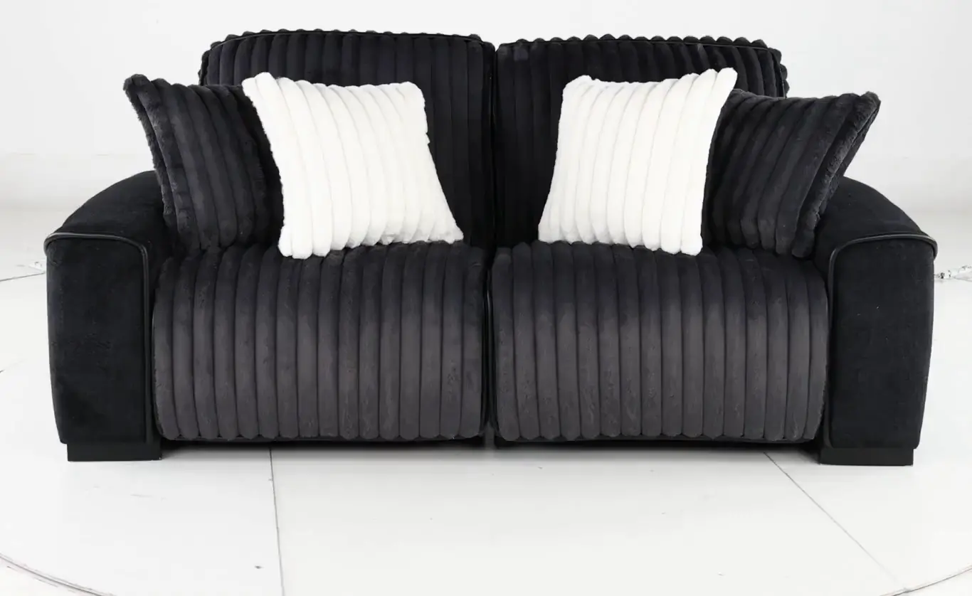 Presley Charcoal 2 Piece Power Reclining Loveseat-5