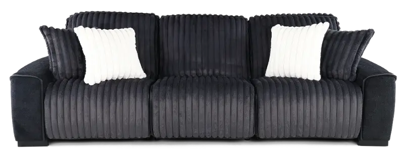 Presley Charcoal 3 Piece Power Reclining Sofa