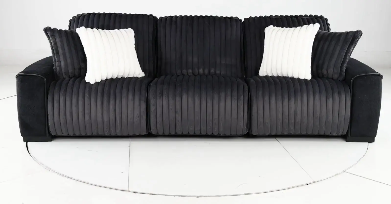 Presley Charcoal 3 Piece Power Reclining Sofa-5