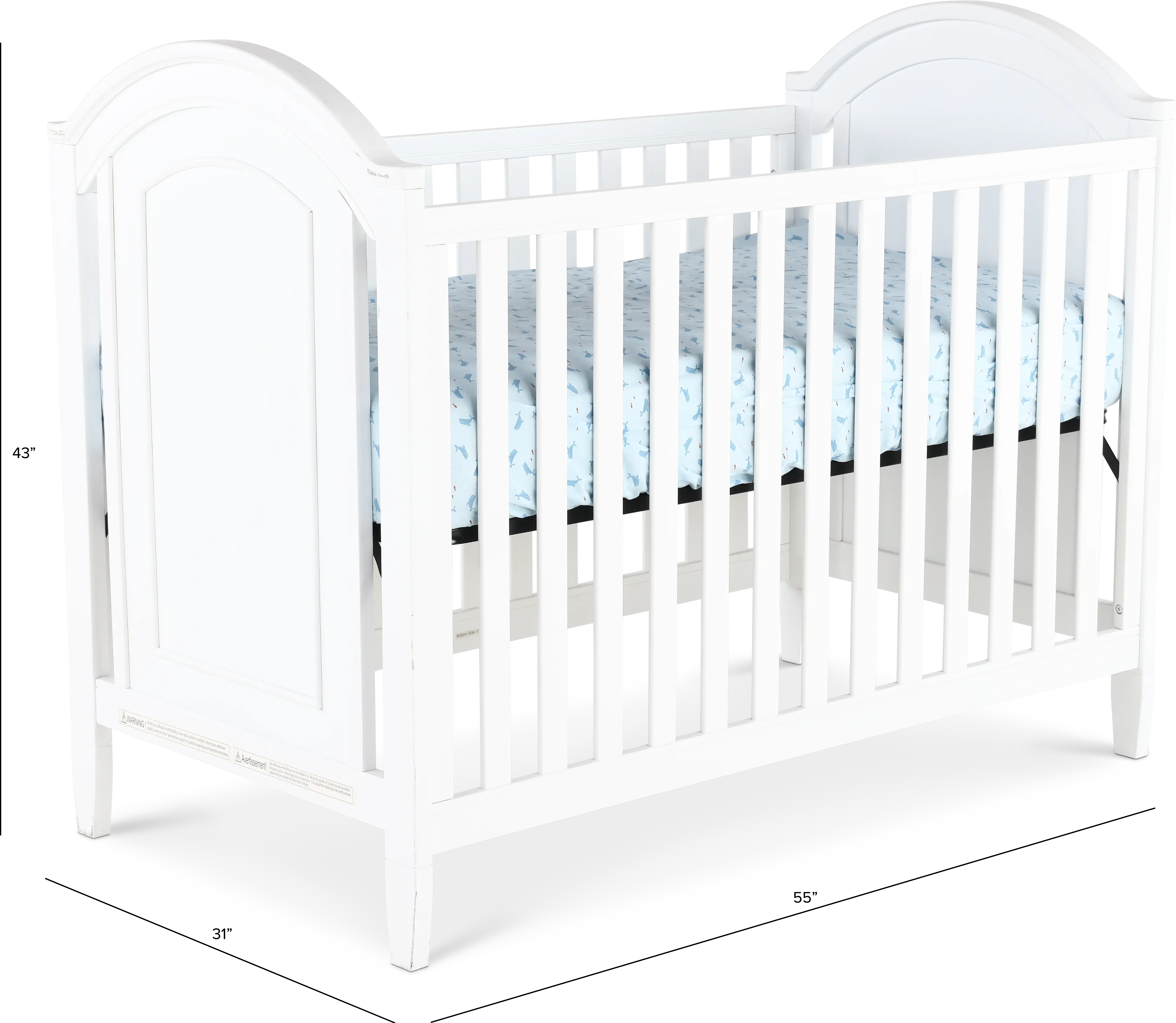 Harper White Cottage Crib-5