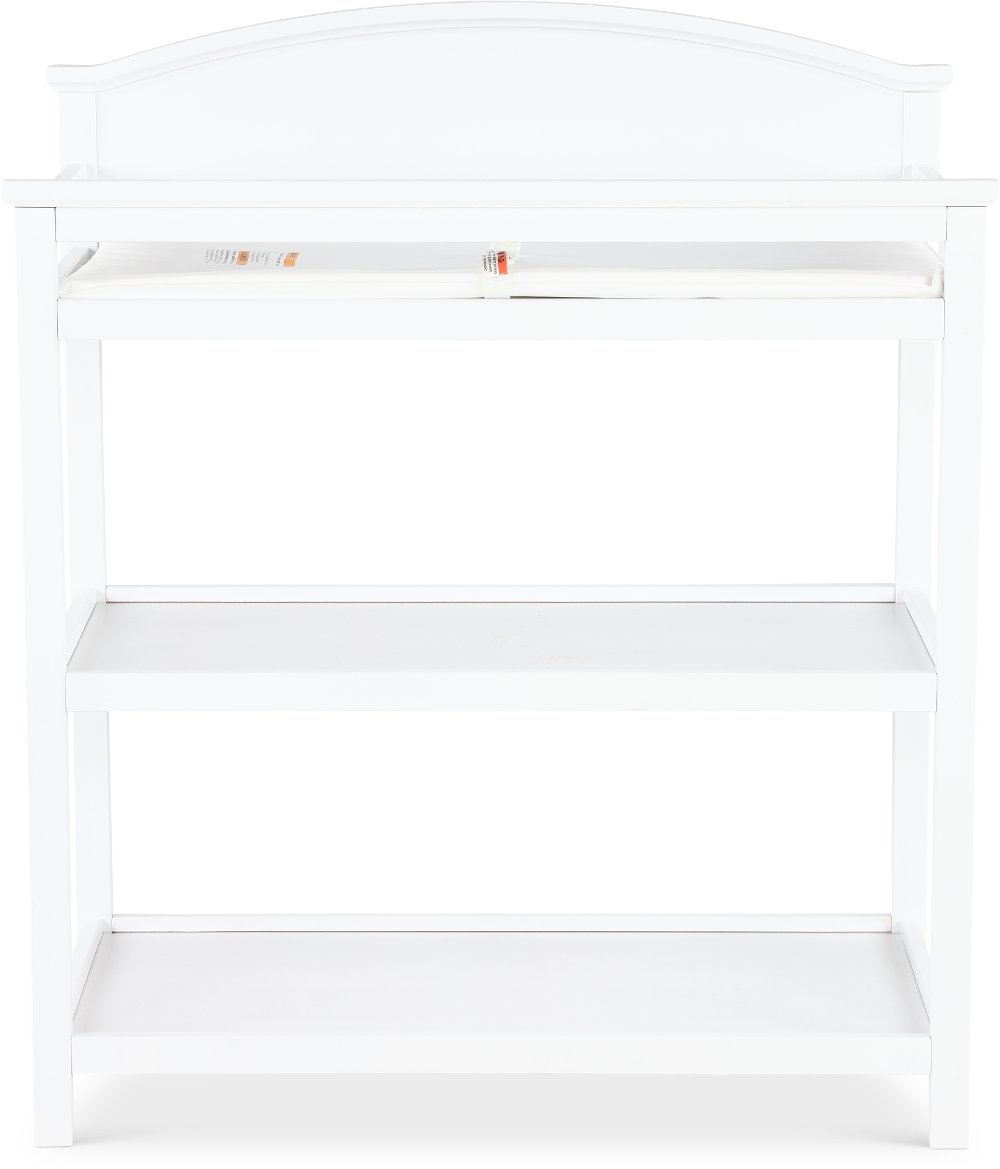 Harper White Changing Table with Pad