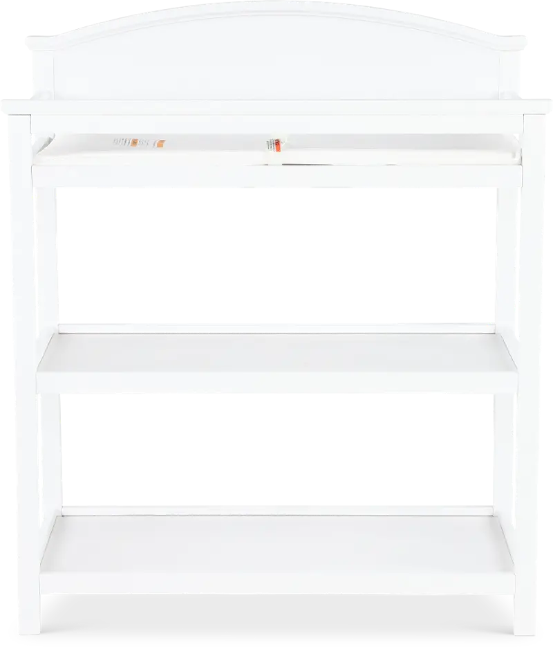 Harper White Changing Table with Pad