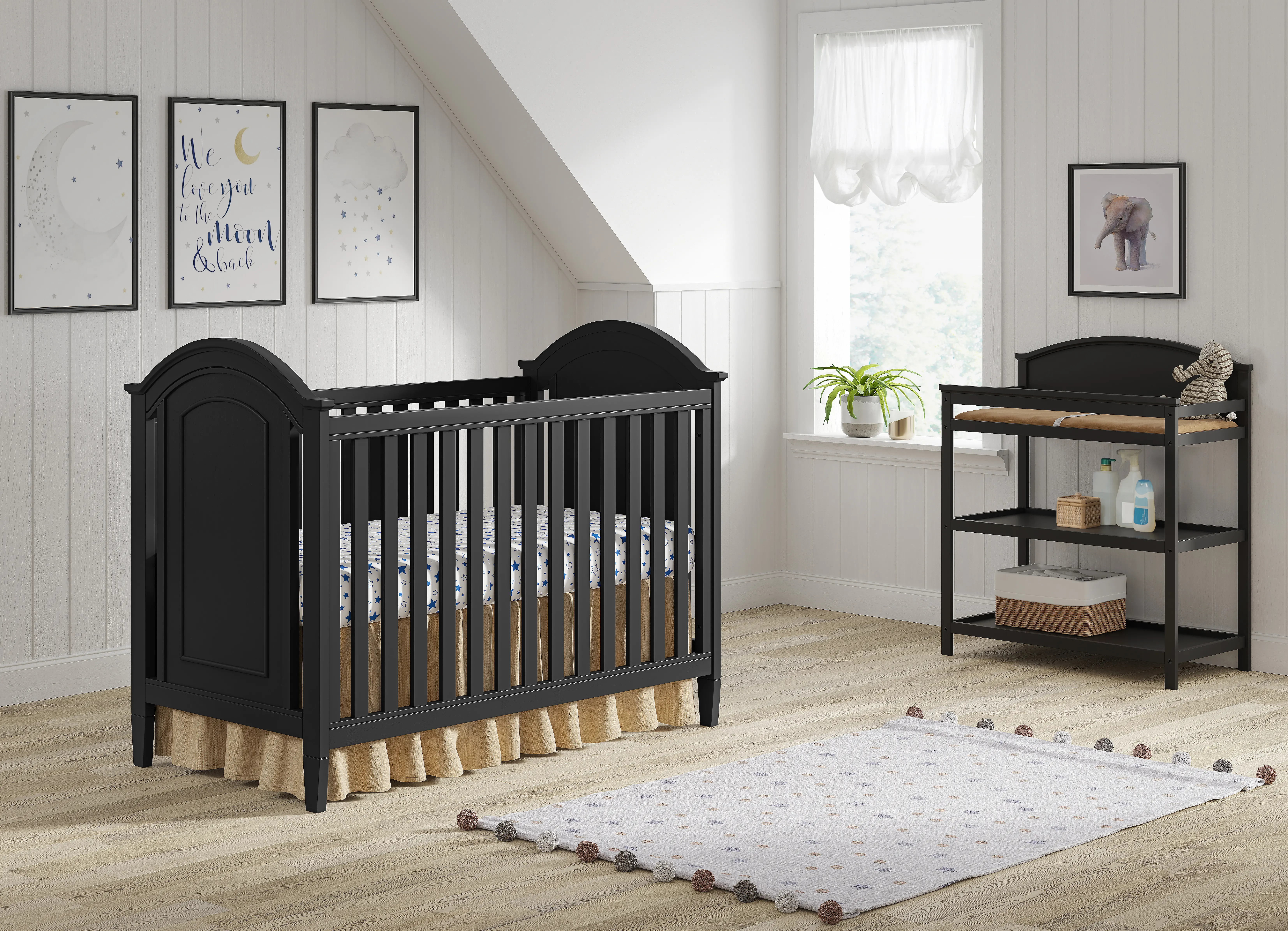 Harper Black Cottage Crib-2