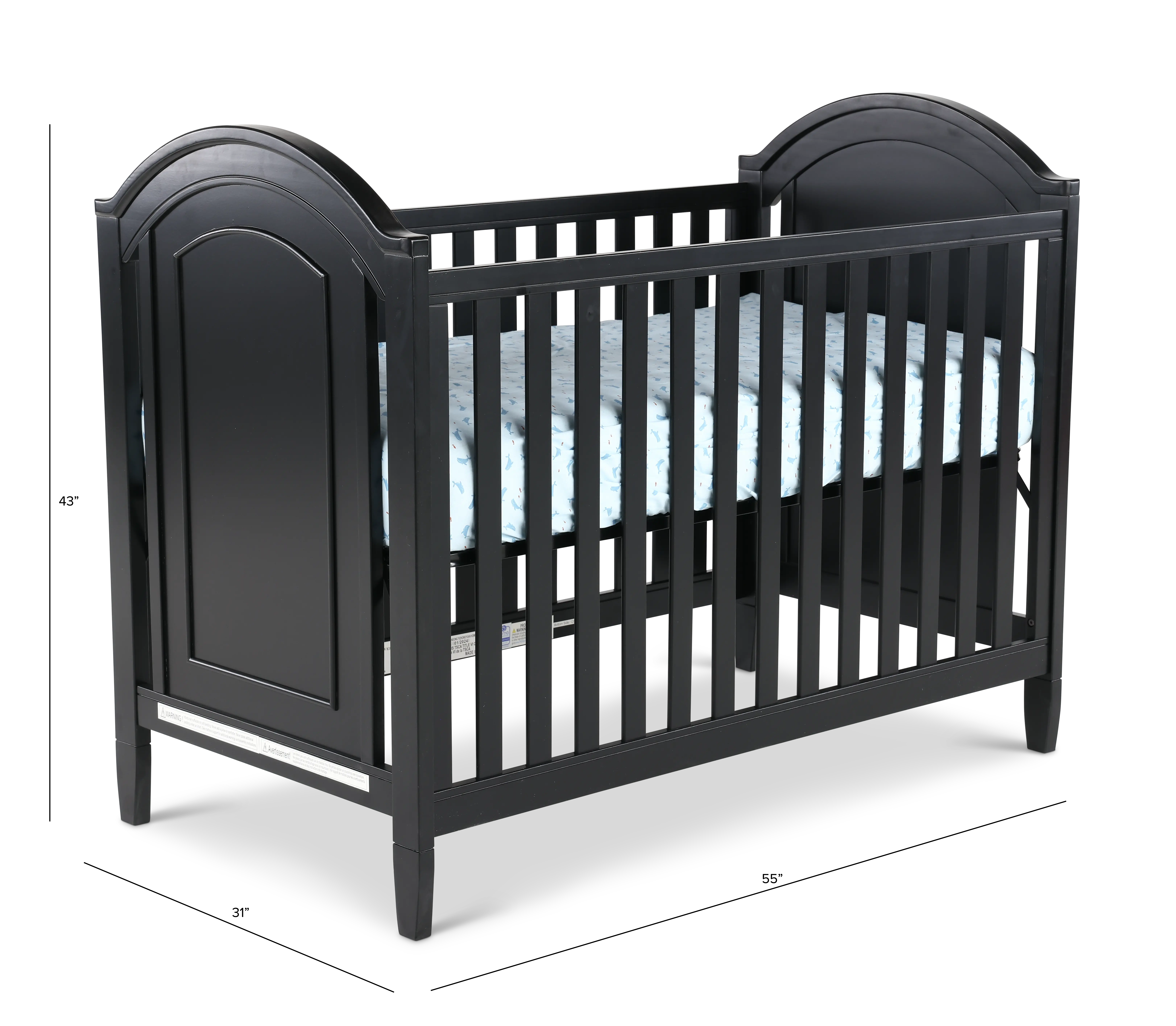 Harper Black Cottage Crib-3