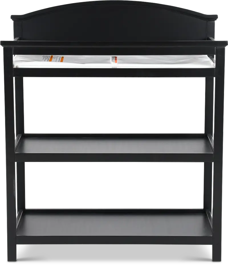 Harper Black Changing Table with Pad