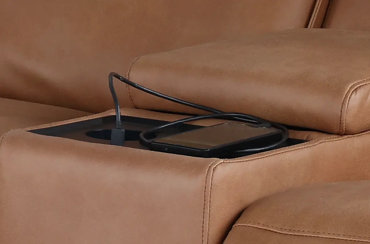 Teramo Saddle 7-Piece Power Reclining Sectional with Audio Console-6