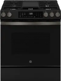 GGS600AVDS GE 5.3 Cu Ft Single Oven Range - Black Stainless Steel