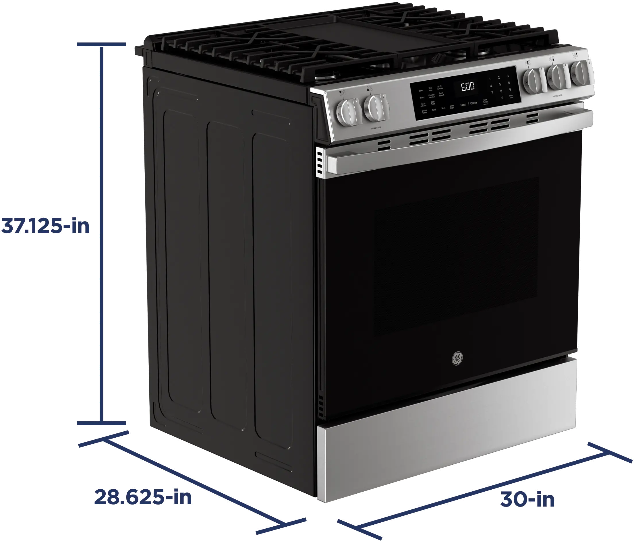GGS600AVFS GE 5.3 Cu Ft Single Oven Range - Stainless Steel-3