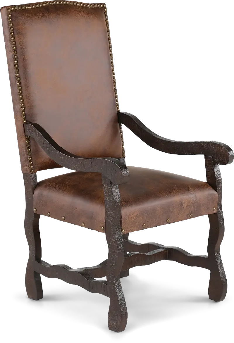 Del Rio Montecristo Brown Dining Arm Chair