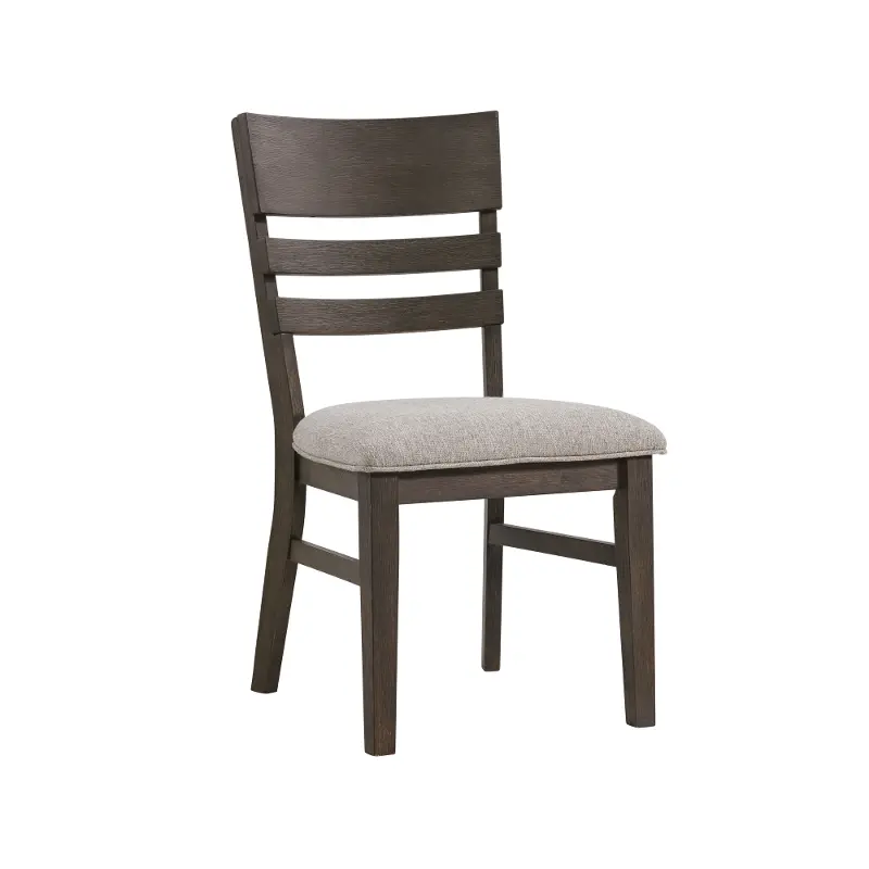 Hearst Dark Brown and Gray Upholstered Dining Chair