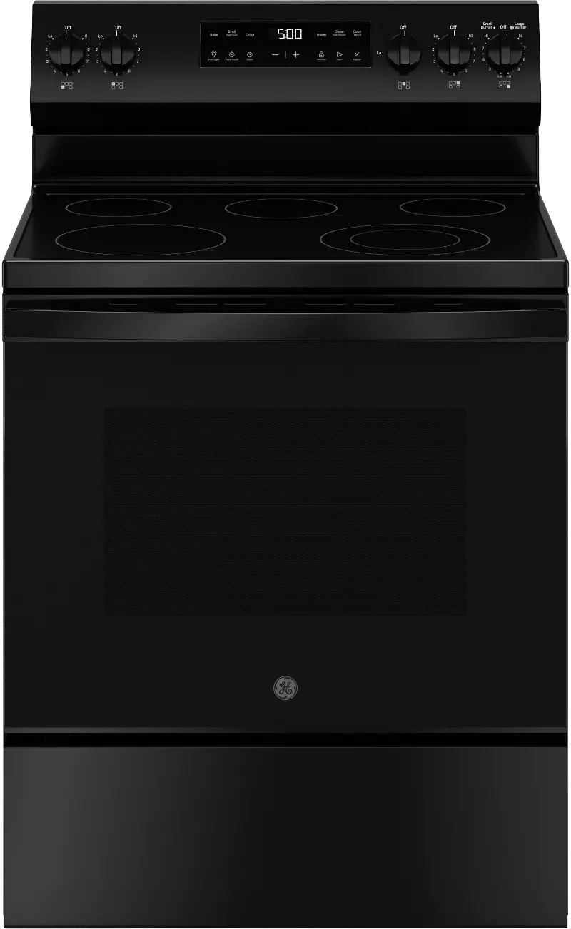 GE 5.3 Cu Ft Electric Range - Black