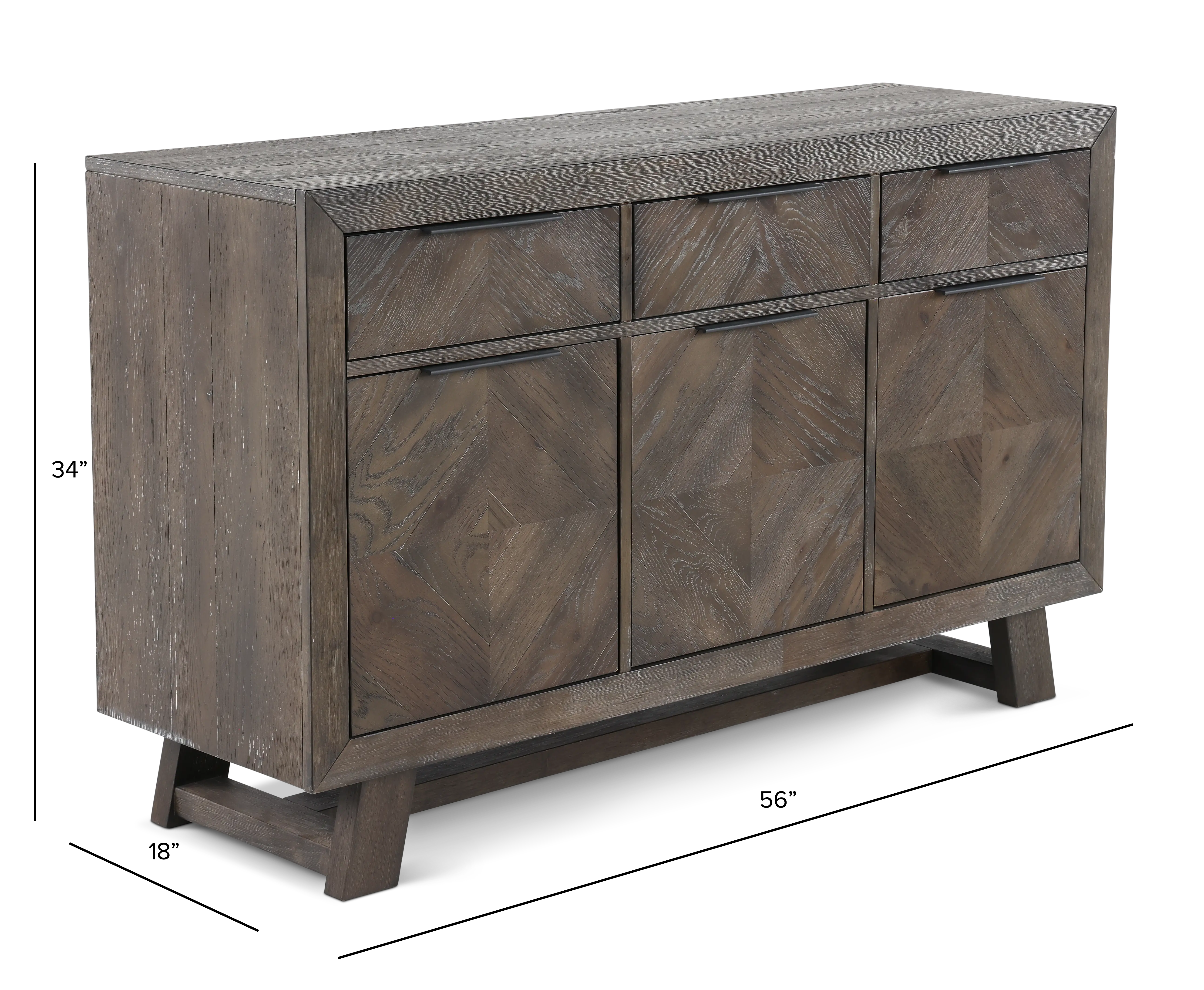 Hearst Dark Brown Dining Server-3