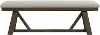 Hearst Brown/Gray Upholstered Dining Bench