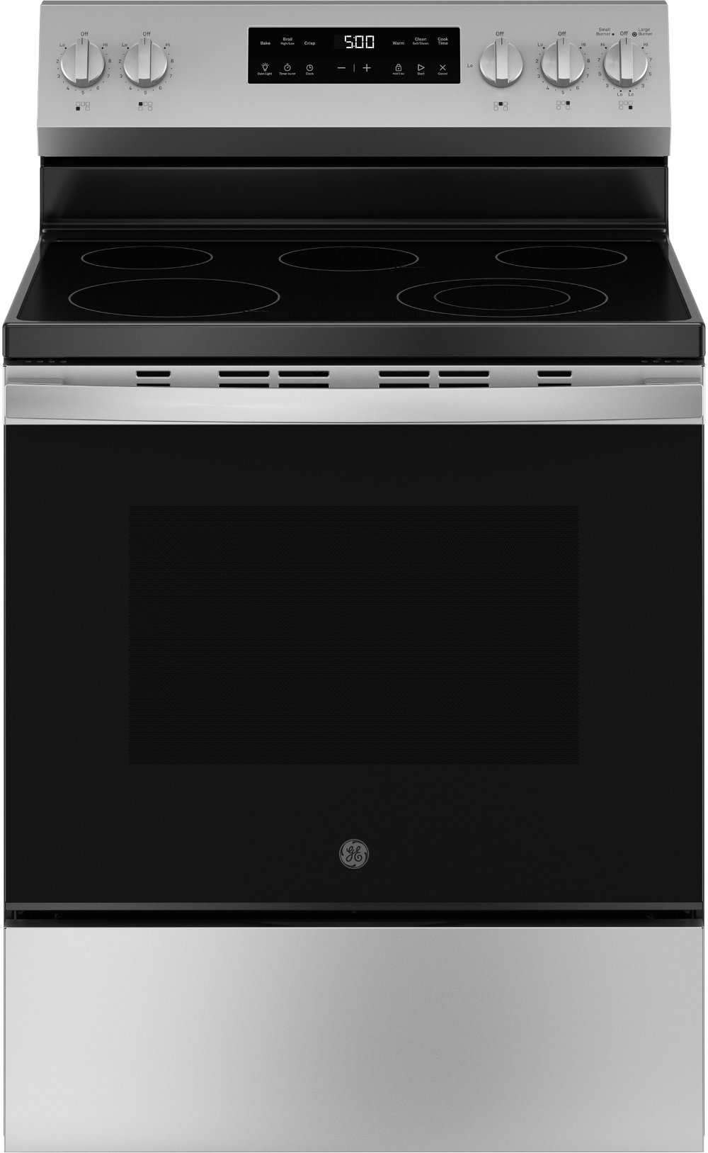 GE 5.3 Cu Ft Electric Range - Black Stainless Steel