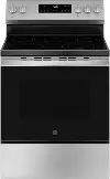 GRF500PVSS GE 5.3 Cu Ft Electric Range - Black, Stainless Steel