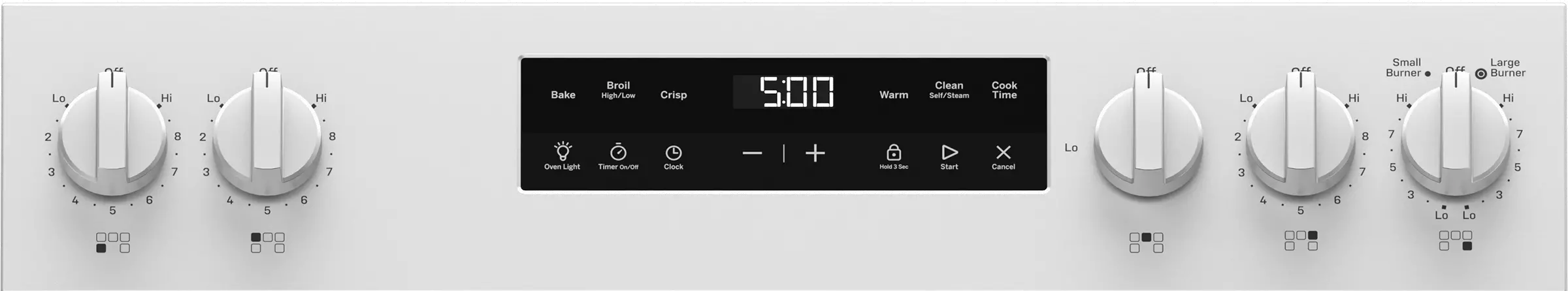 GRF500PVWW GE 5.3 Cu Ft Electric Range - White-10