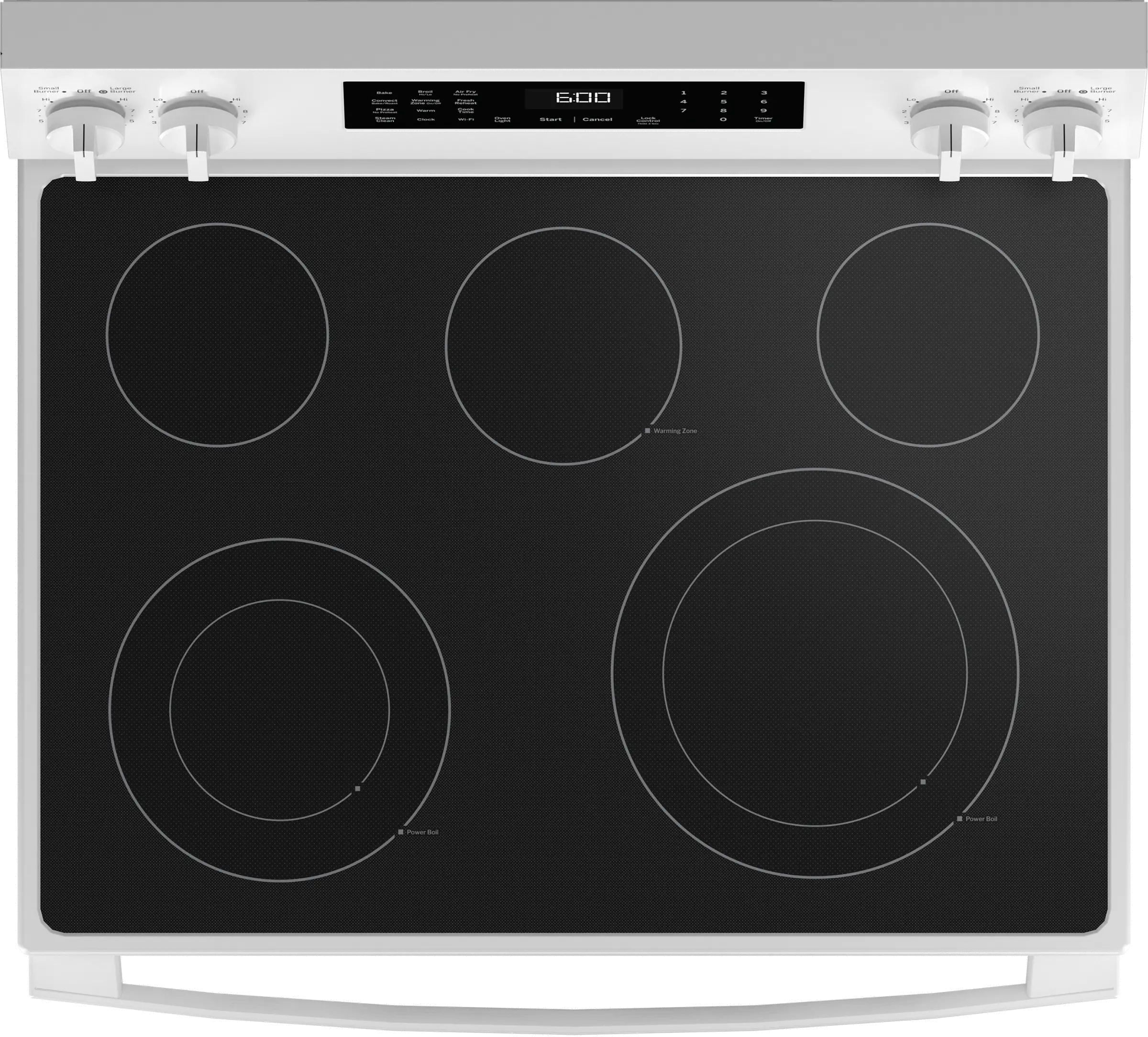 GRF600AV2WW GE 5.3 Cu Ft Single Oven Range with Air Fry - White-7