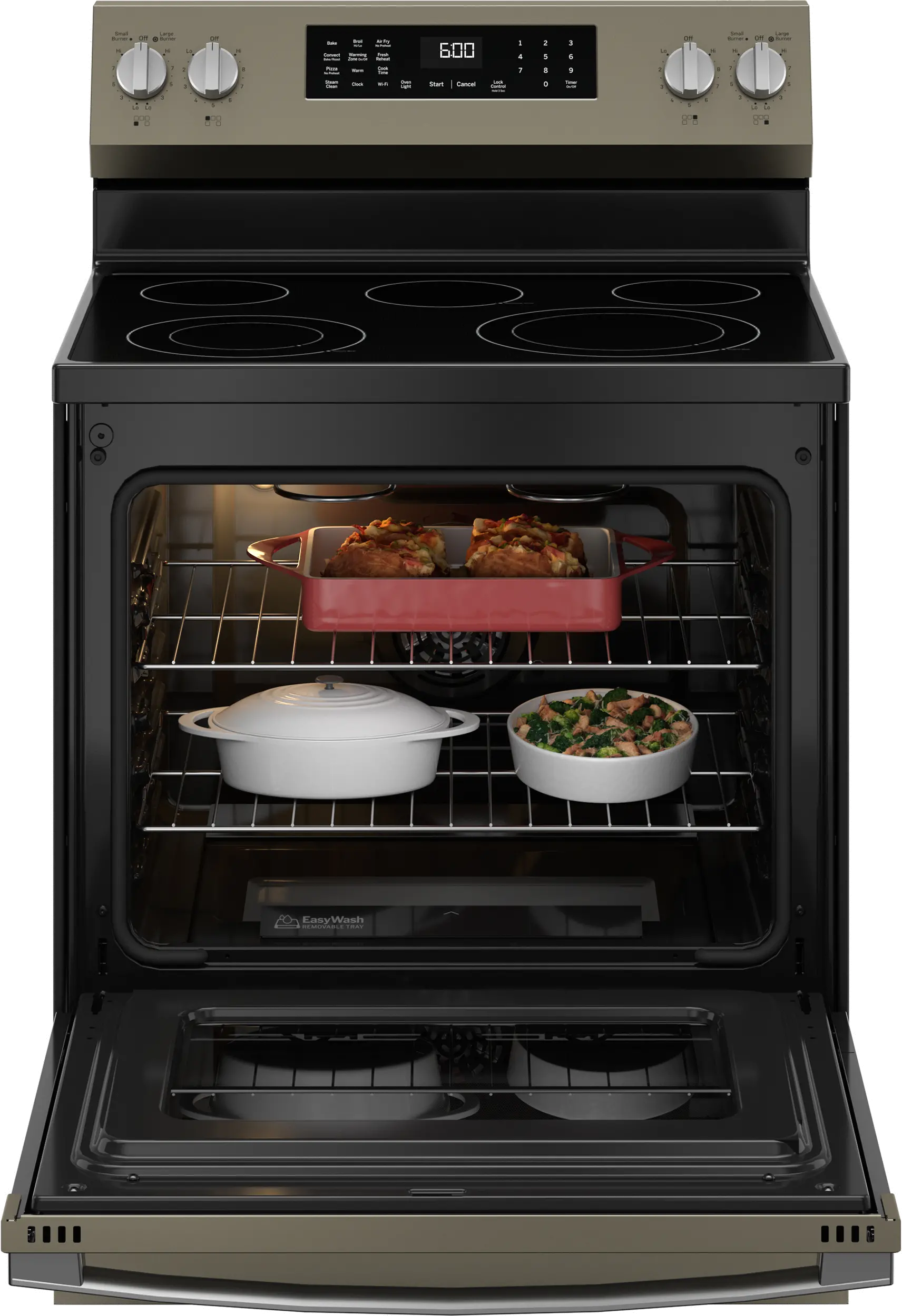 GRF600AVES GE 5.3 Cu Ft Single Oven Range with Air Fry - Slate-10