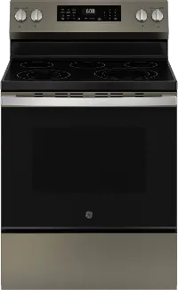 GRF600AVES GE 5.3 Cu Ft Single Oven Range with Air Fry - Slate