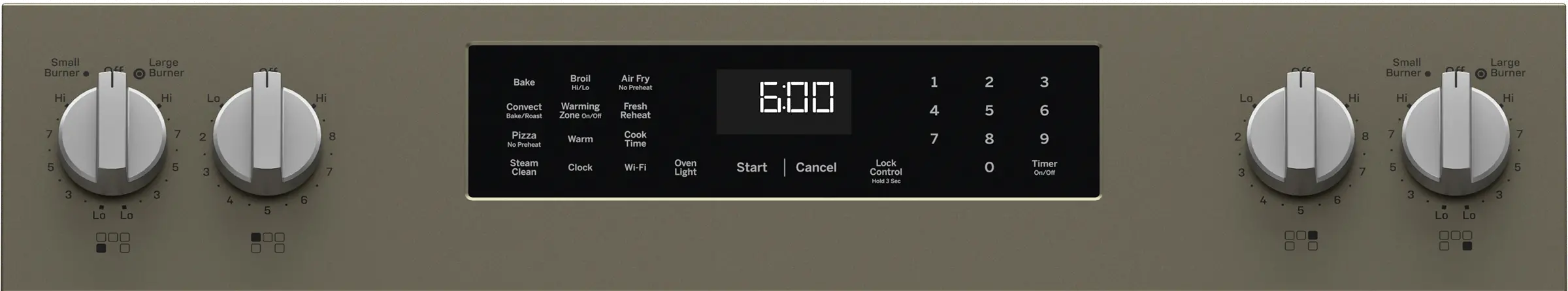 GRF600AVES GE 5.3 Cu Ft Single Oven Range with Air Fry - Slate-9