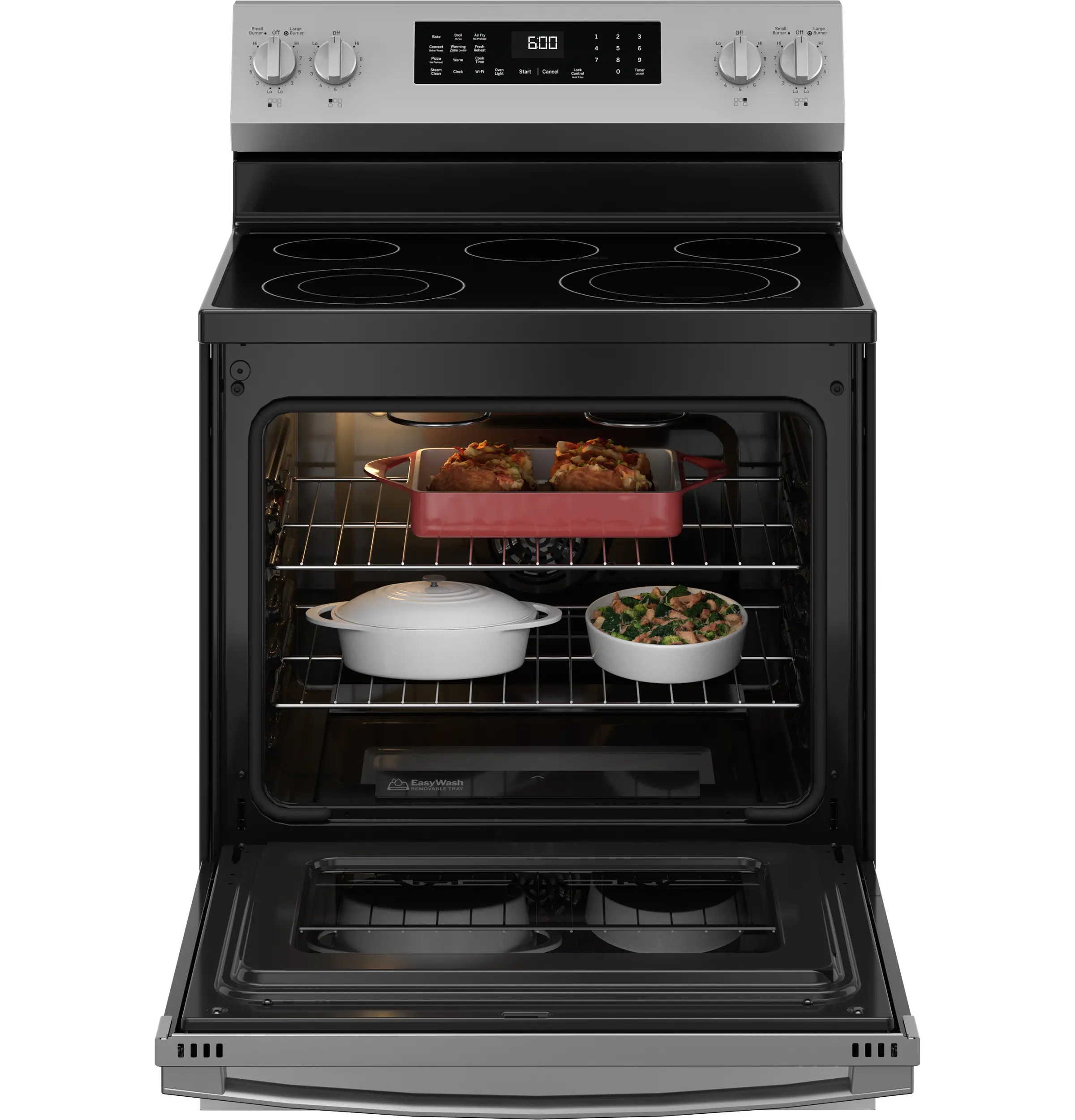 GRF600AVSS GE 5.3 Cu Ft Single Oven Range with Air Fry - Stainless Steel-8
