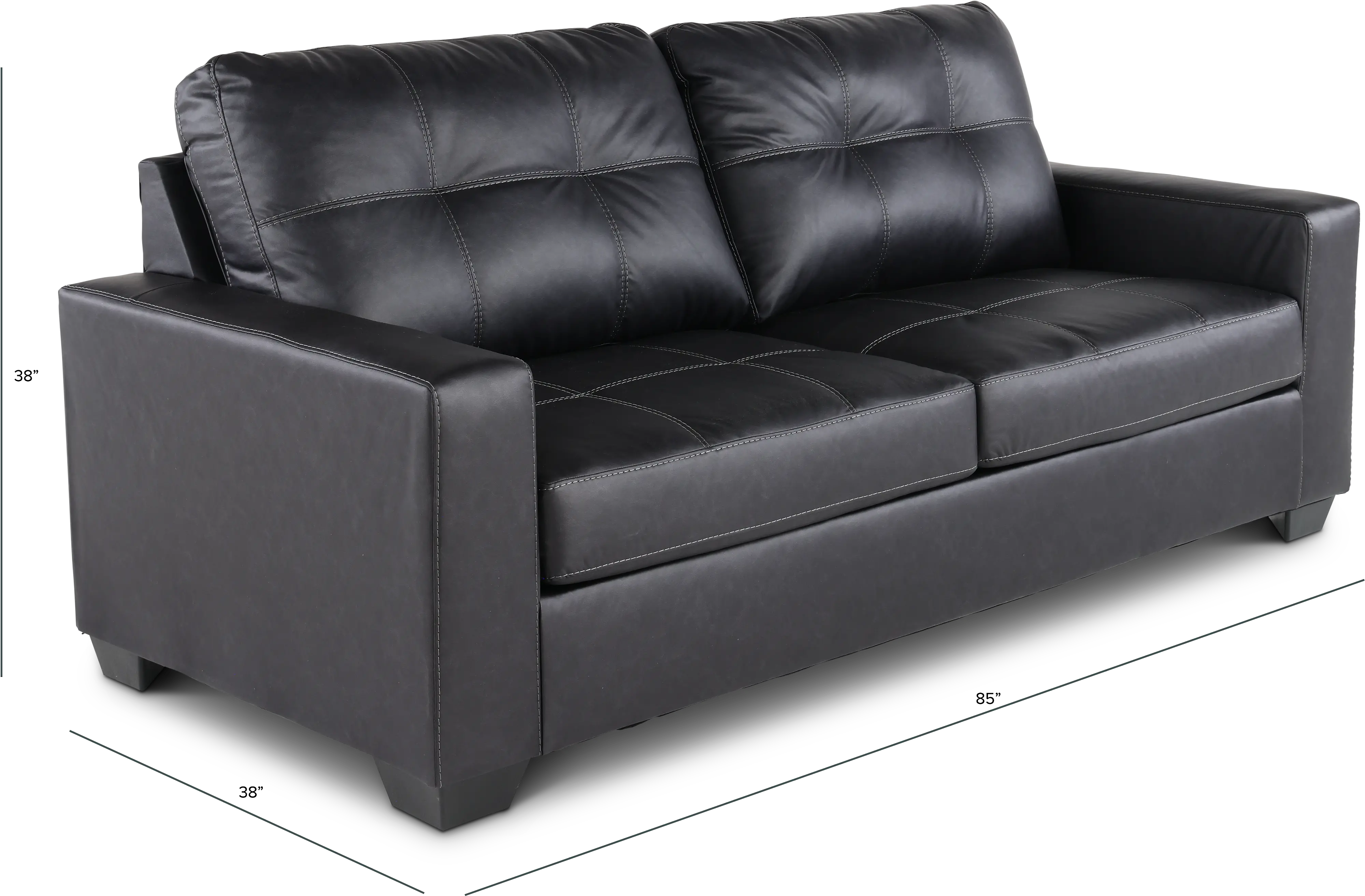 Barlin Black Sofa-3