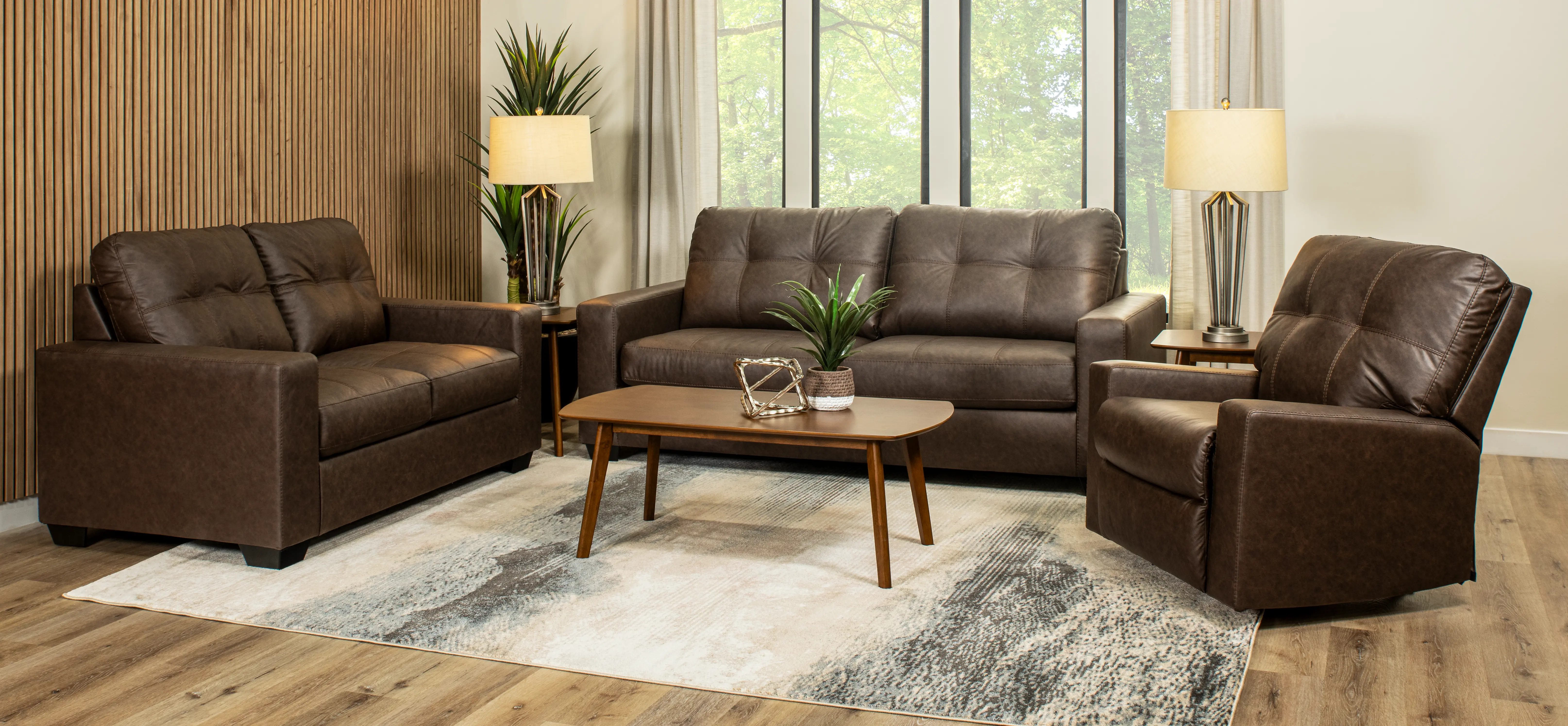 Barlin Brown Sofa-2
