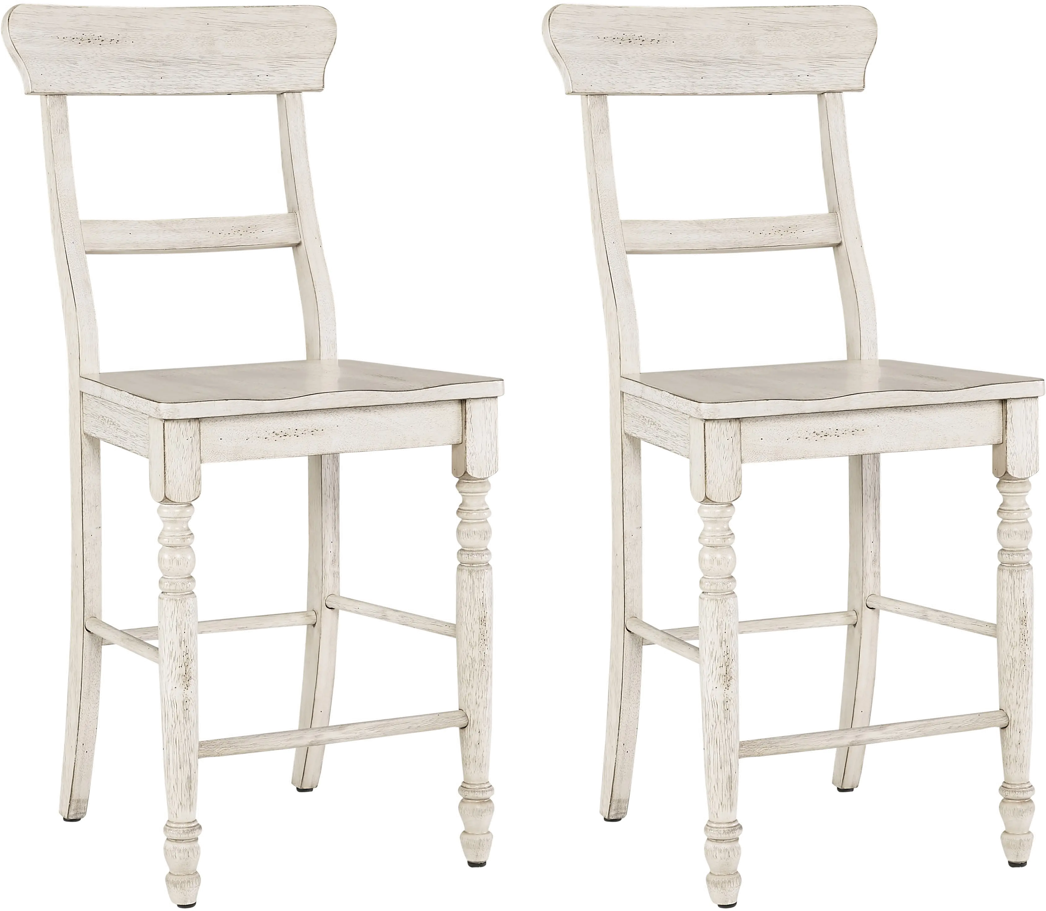 Savannah White Counter Stools, 2 Count-2