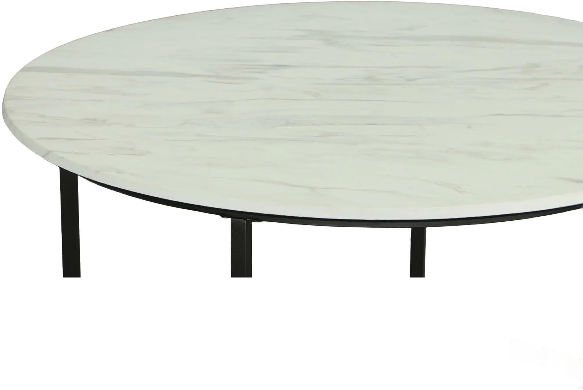 Domini White Round End Table-2
