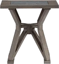 Promenade Gray End Table