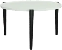 Harlowe Black and White Coffee Table