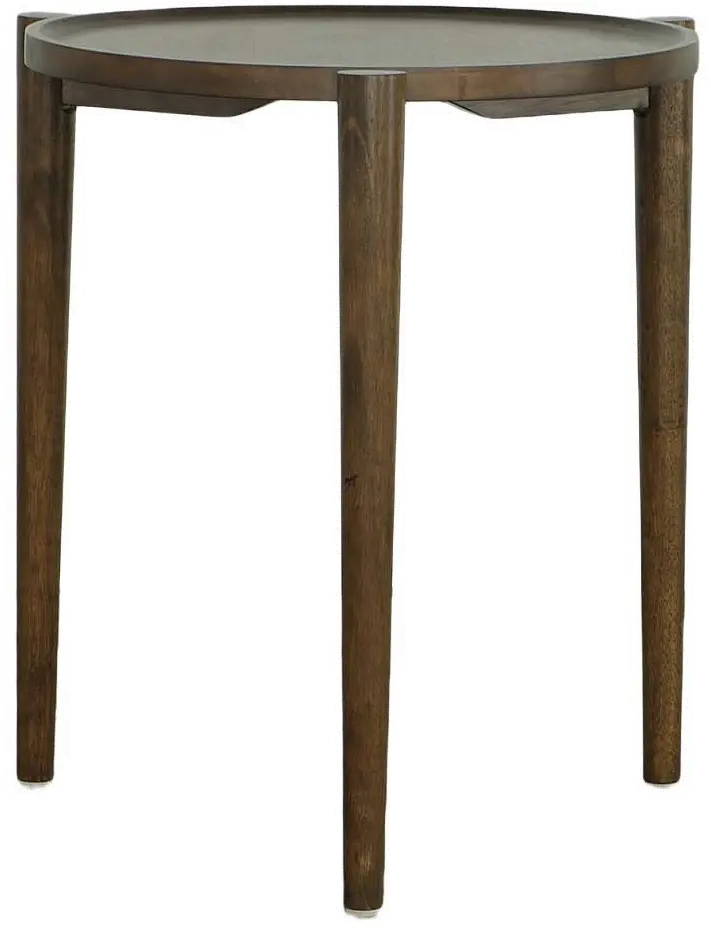 Harlowe Walnut Brown End Table-1